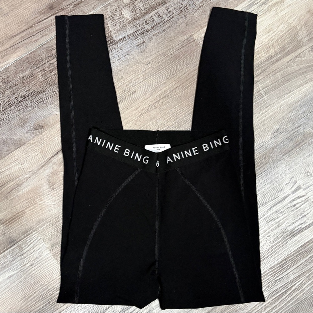 Anine Bing Sport Black Leggings